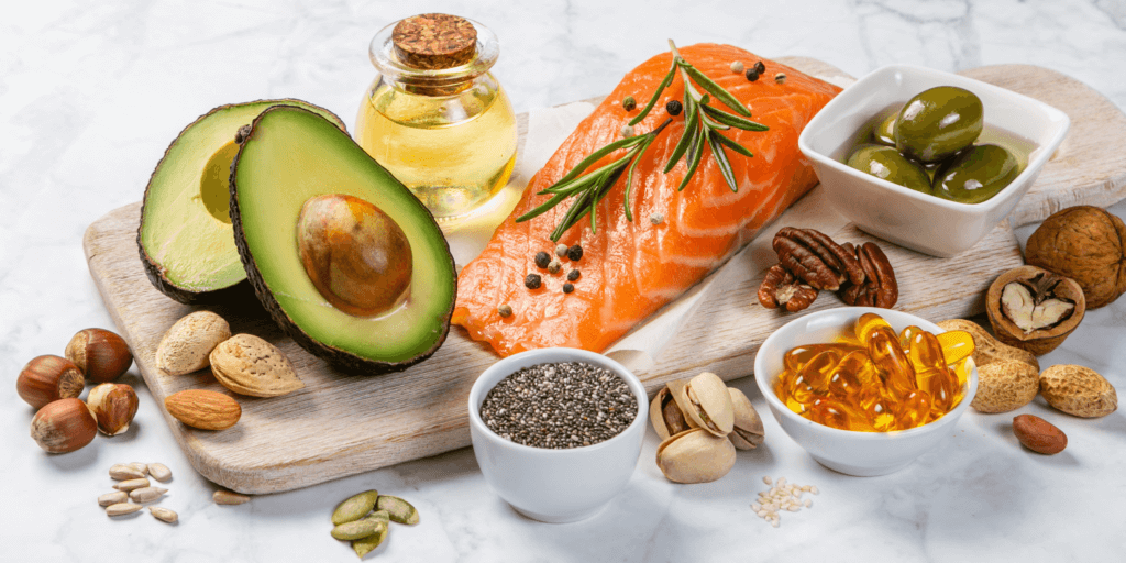 a selection of foods that contain Omega-3 Fatty Acids
