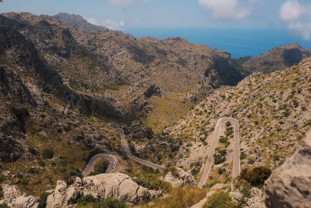 The famous Sa Calobra climb in Mallorca
