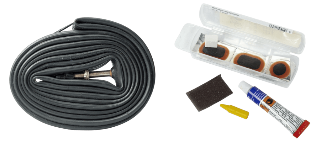 Spare bicycle Tube and Puncture Repair Kit