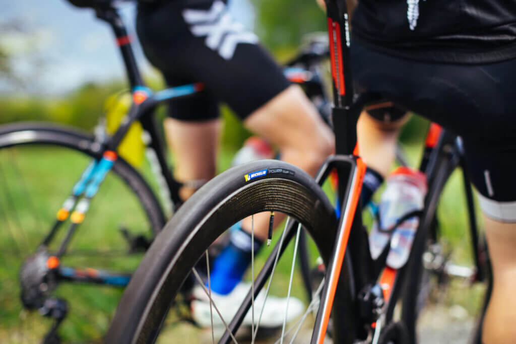 Tubeless Road Bike Tires on a bike