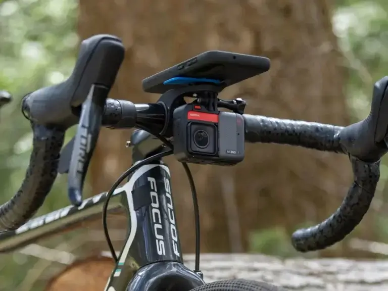 action camera on bike